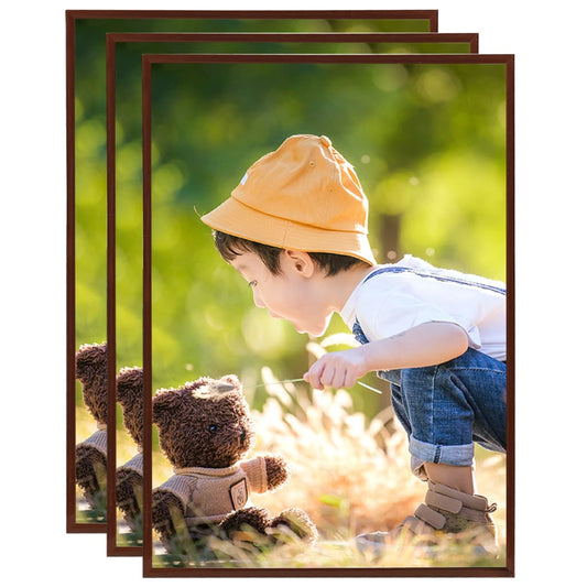 Fotolijsten 3 St Voor Tafel 15X21Cm Mdf Bronskleurig