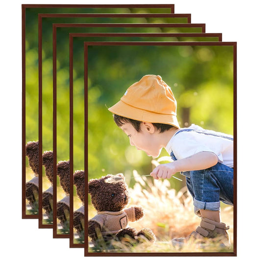 Fotolijsten 5 St Voor Wand Of Tafel 15X21 Cm Mdf Bronskleurig