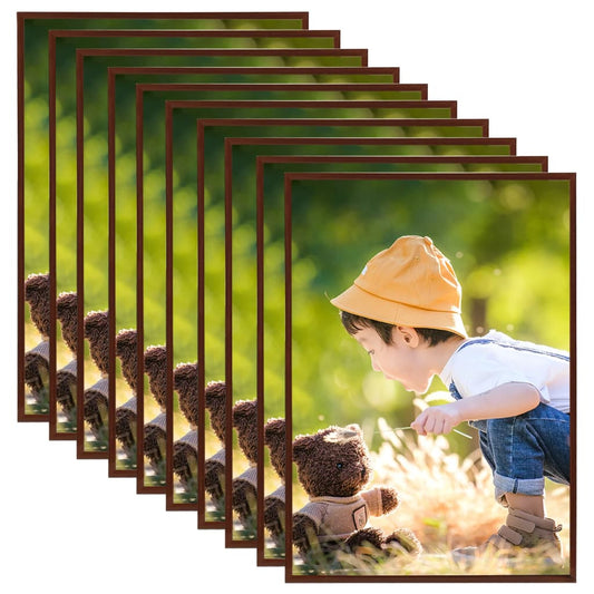 Fotolijsten 10 St Voor Wand Of Tafel 15X21 Cm Mdf Bronskleurig