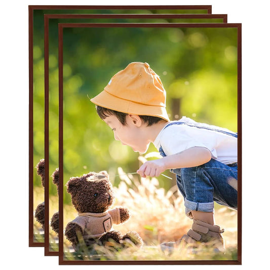 Fotolijsten 3 St Voor Wand Of Tafel 20X25 Cm Mdf Bronskleurig
