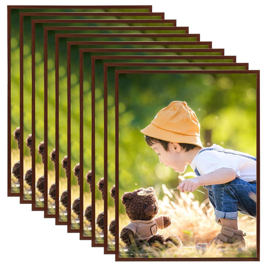 Fotolijsten 10 St Voor Wand Of Tafel 20X25 Cm Mdf Bronskleurig