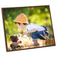 Fotolijsten 3 St Voor Wand Of Tafel 21X29,7 Cm Mdfbronskleurig