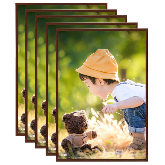 Fotolijsten 5 St Voor Wand Of Tafel 29,7X42 Cm Mdf Bronskleurig