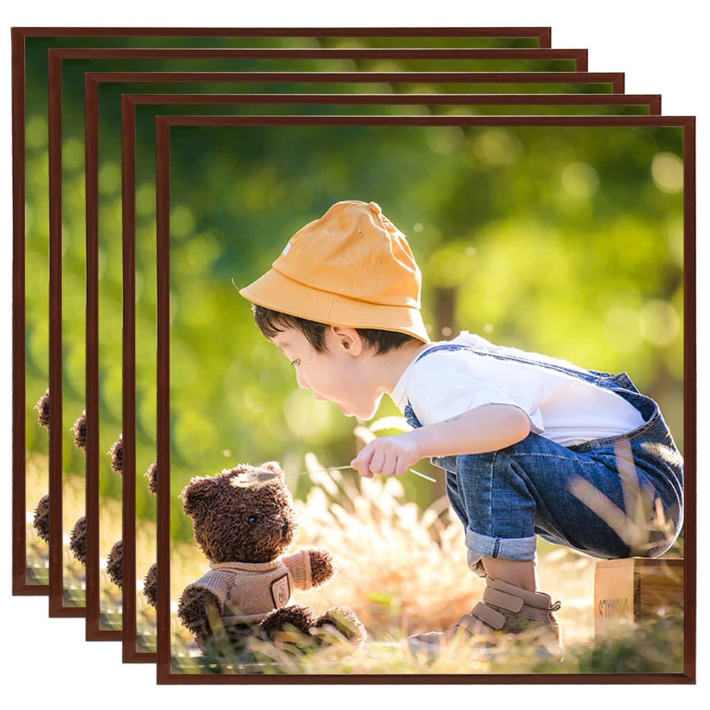 Fotolijsten 5 St Voor Tafel 30X30Cm Mdf Bronskleurig