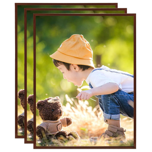 Fotolijsten 3 St Voor Wand Of Tafel 50X60 Cm Mdf Bronskleurig