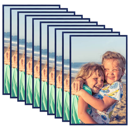 Fotolijsten 10 St Voor Tafel 10X15 Cm Mdf Blauw