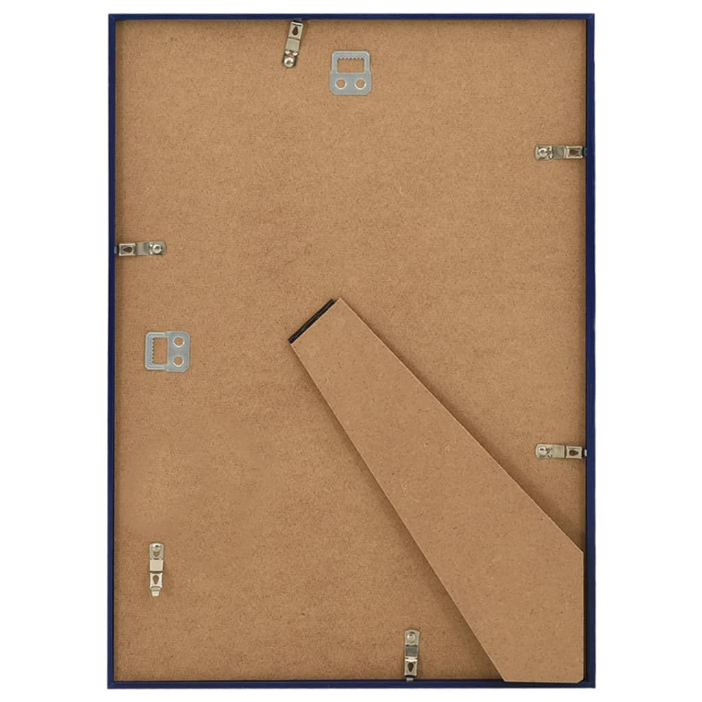 Fotolijsten 10 St Voor Wand Of Tafel 15X21 Cm Mdf Blauw