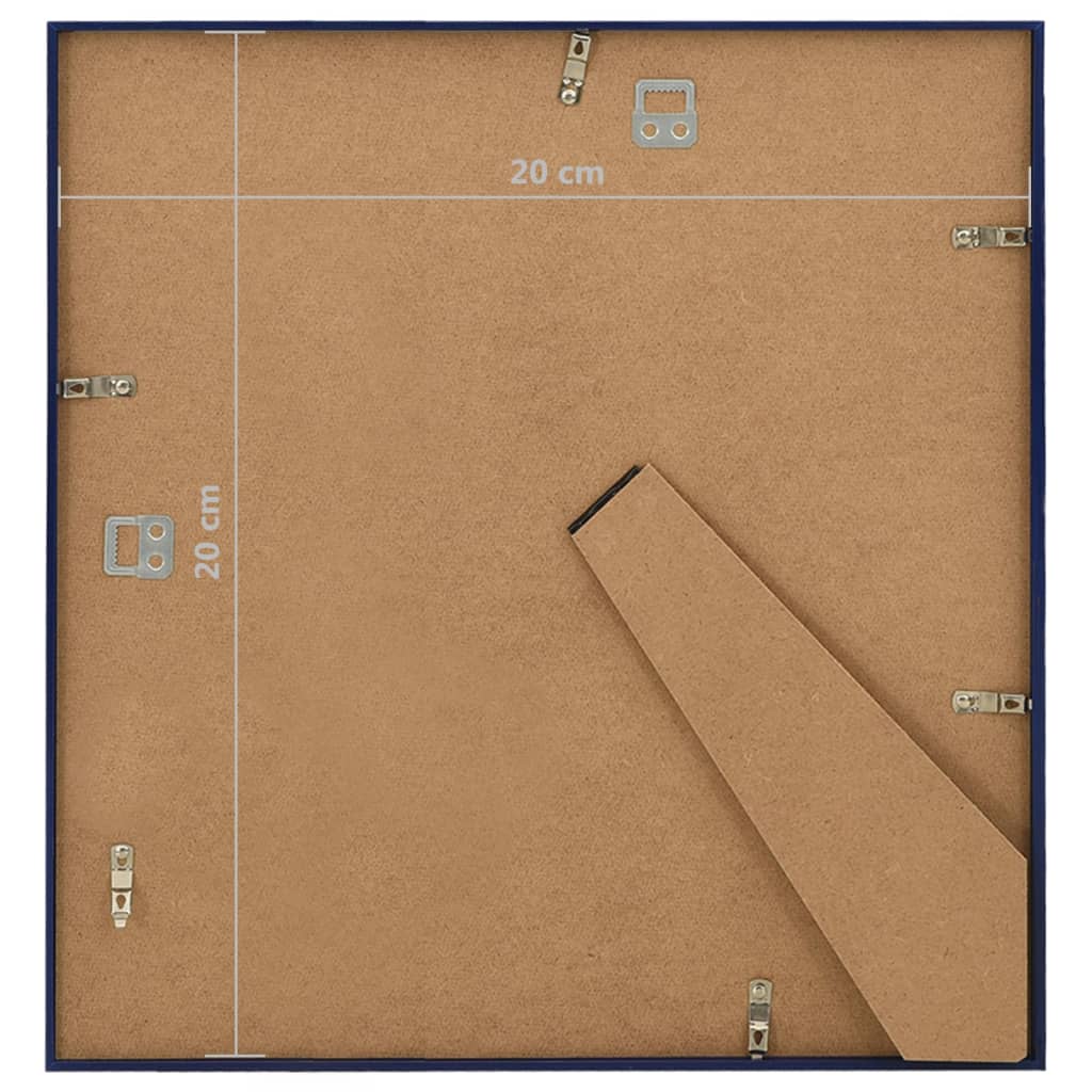 Fotolijsten 5 St Voor Wand Of Tafel 20X20 Cm Mdf Blauw
