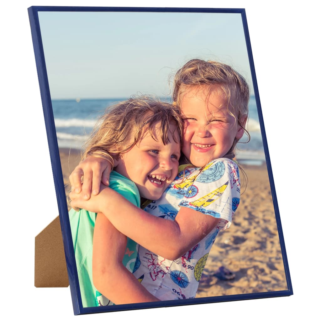 Fotolijsten 10 St Voor Wand Of Tafel 20X20 Cm Mdf Blauw