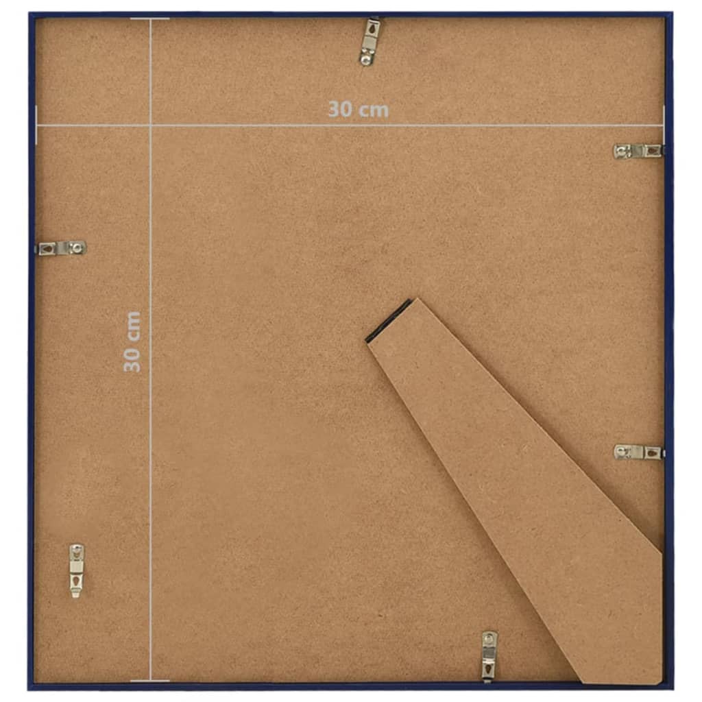 Fotolijsten 3 St Voor Tafel 30X30 Cm Mdf Blauw