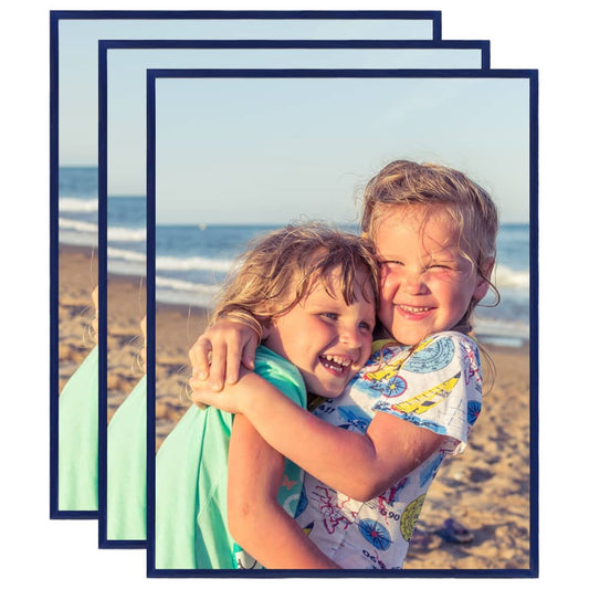 Fotolijsten 3 St Voor Wand 40X50 Cm Mdf Blauw