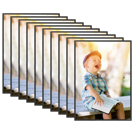Fotolijsten 10 St Voor Tafel 15X21Cm Mdf Zwart
