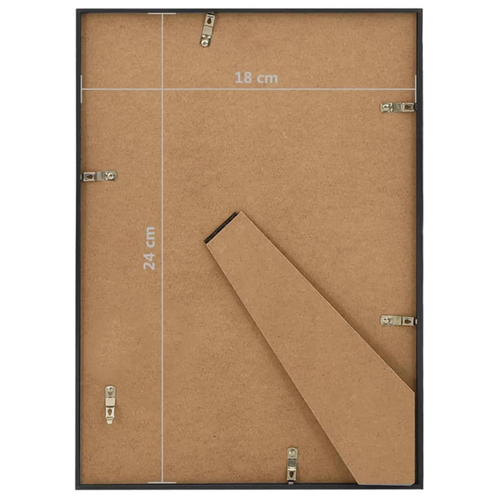 Fotolijsten 10 St Voor Tafel 18X24 Cm Mdf Zwart