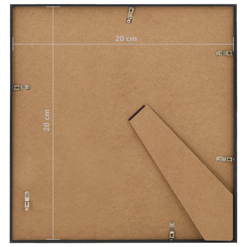 Fotolijsten 10 St Voor Wand Of Tafel 20X20 Cm Mdf Zwart