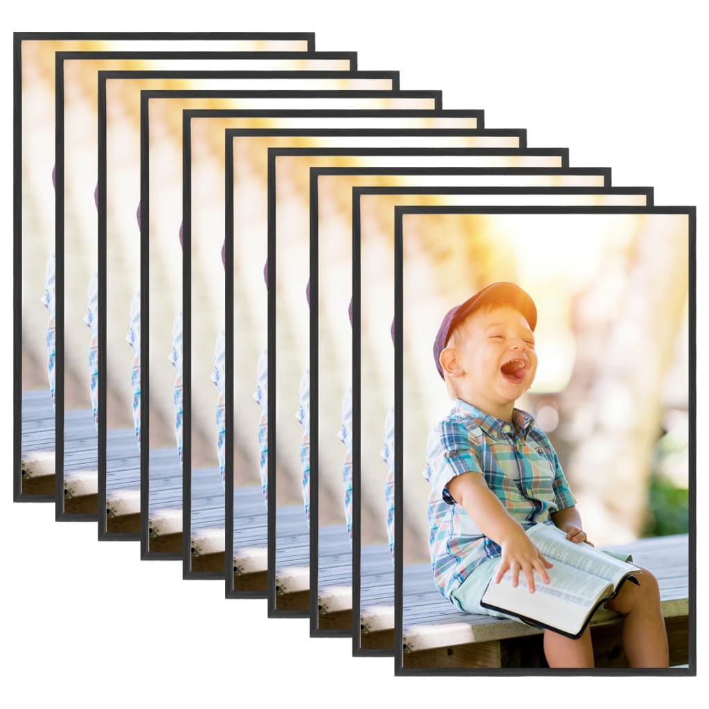 Fotolijsten 10 St Voor Tafel 20X25Cm Mdf Zwart