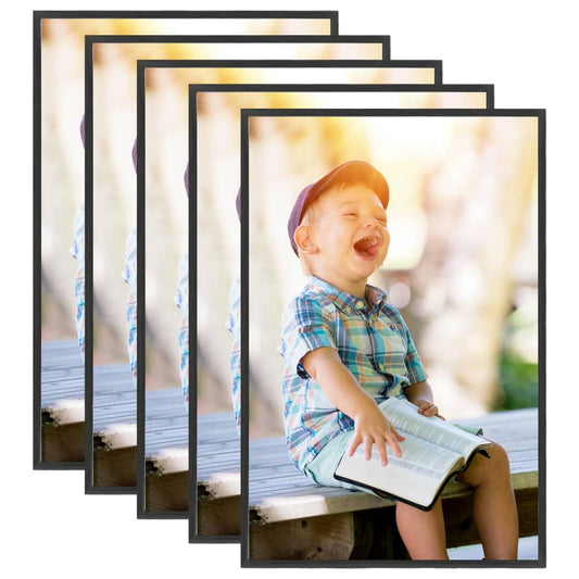 Fotolijsten 5 St Voor Tafel 21X29,7 Cm Mdf Zwart