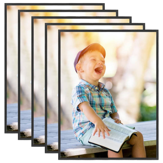 Fotolijsten 5 St Voor Wand 40X50 Cm Mdf Zwart