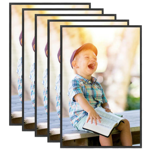 Fotolijsten 5 St Voor Wand 42X59,4Cm Mdf Zwart