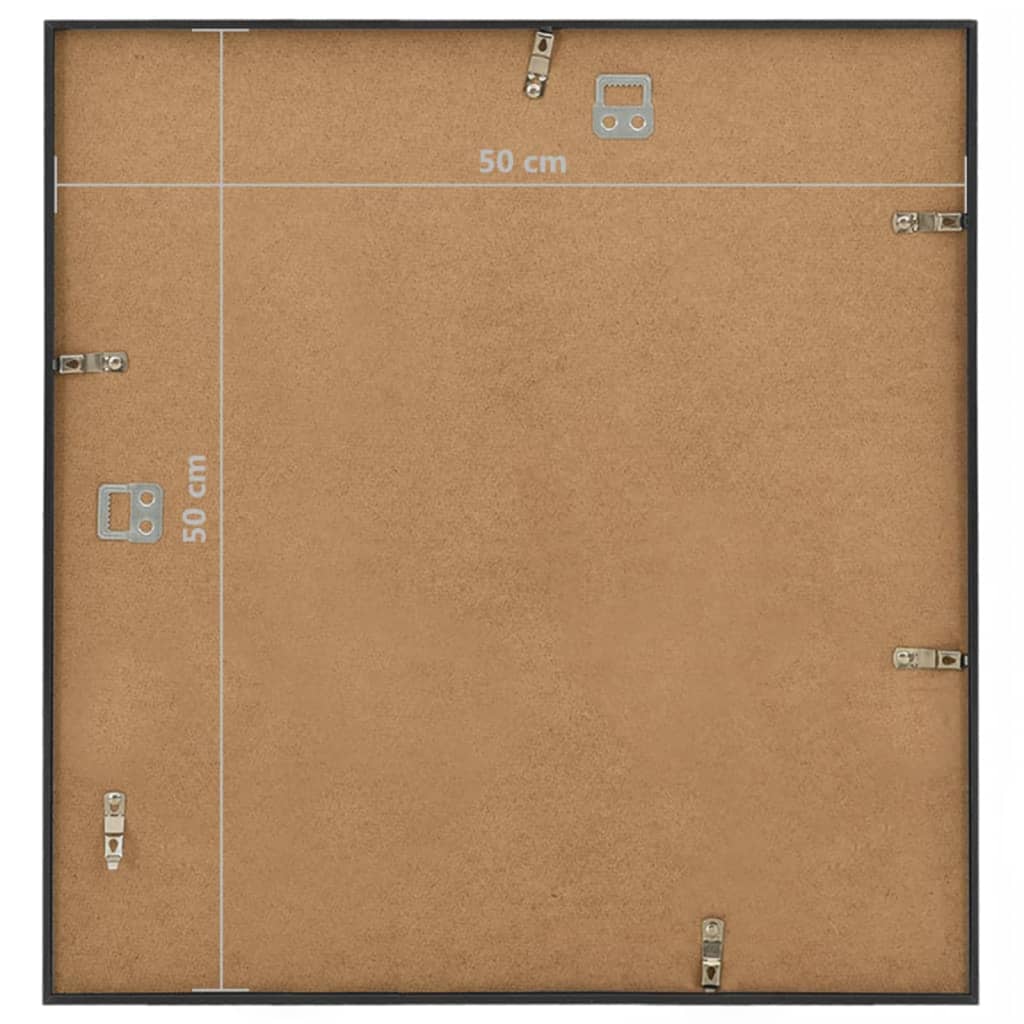 Fotolijsten 5 St Voor Wand Of Tafel 50X50 Cm Mdf Zwart