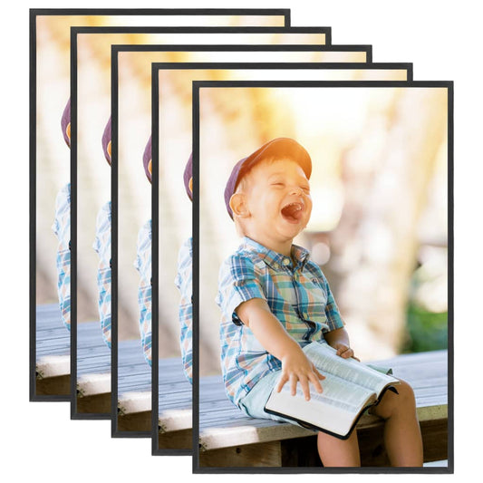 Fotolijsten 5 St Voor Wand Of Tafel 70X90 Cm Mdf Zwart