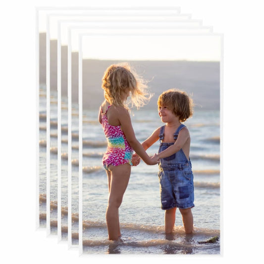 Fotolijsten 5 St Voor Tafel 10X15 Cm Mdf Wit