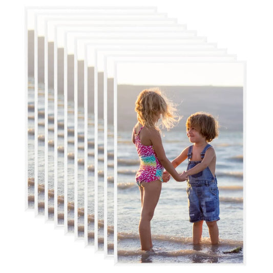 Fotolijsten 10 St Voor Tafel 10X15 Cm Mdf Wit