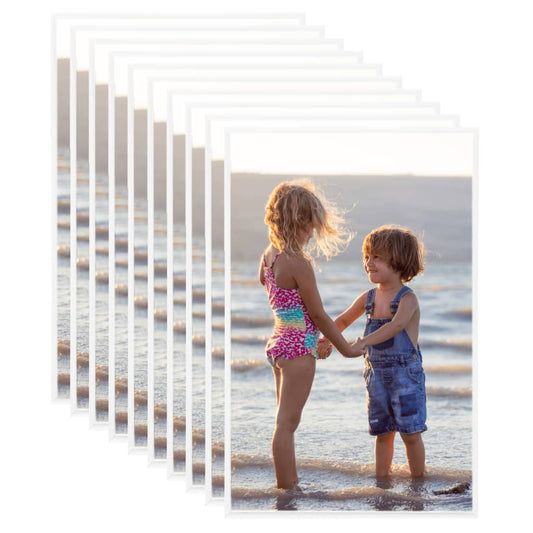 Fotolijsten 10 St Voor Tafel 13X18 Cm Mdf Wit