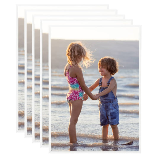 Fotolijsten 5 St Voor Tafel 15X21 Cm Mdf Wit