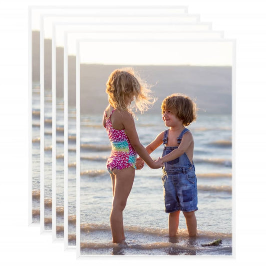 Fotolijsten 5 St Voor Tafel 18X24 Cm Mdf Wit