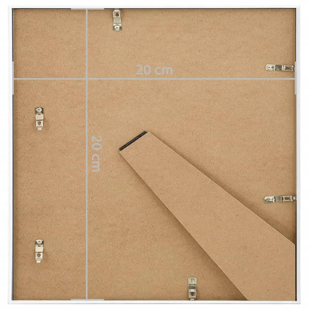Fotolijsten 3 St Voor Tafel 20X20 Cm Mdf Wit