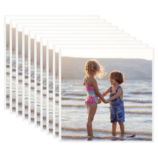 Fotolijsten 10 St Voor Tafel 20X20 Cm Mdf Wit