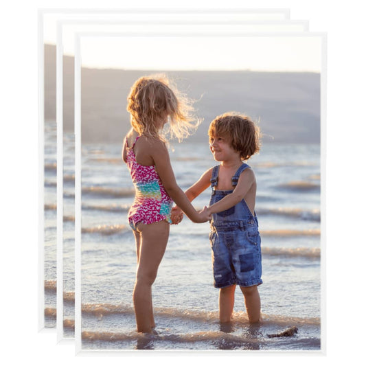 Fotolijsten 3 St Voor Tafel 20X25 Cm Mdf Wit