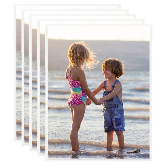 Fotolijsten 5 St Voor Tafel 20X25 Cm Mdf Wit
