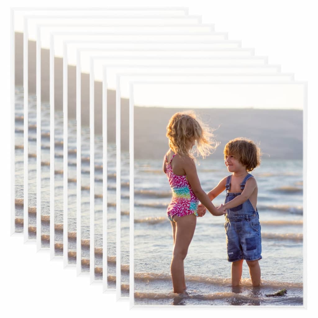 Fotolijsten 10 St Voor Tafel 20X25 Cm Mdf Wit