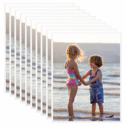 Fotolijsten 10 St Voor Tafel 20X25 Cm Mdf Wit