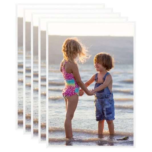 Fotolijsten 5 St Voor Wand Of Tafel 29,7X42 Cm Mdf Wit