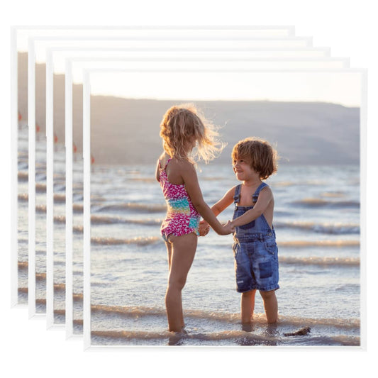 Fotolijsten 5 St Voor Tafel 30X30 Cm Mdf Wit