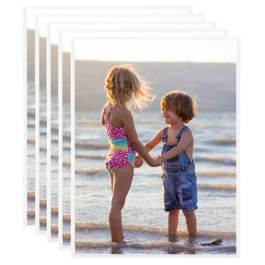 Fotolijsten 5 St Voor Wand Of Tafel 50X60 Cm Mdf Wit