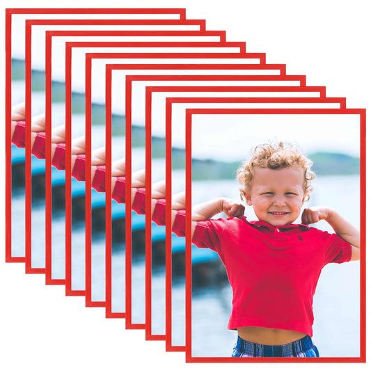 Fotolijsten 10 St Voor Tafel 15X21Cm Mdf Rood