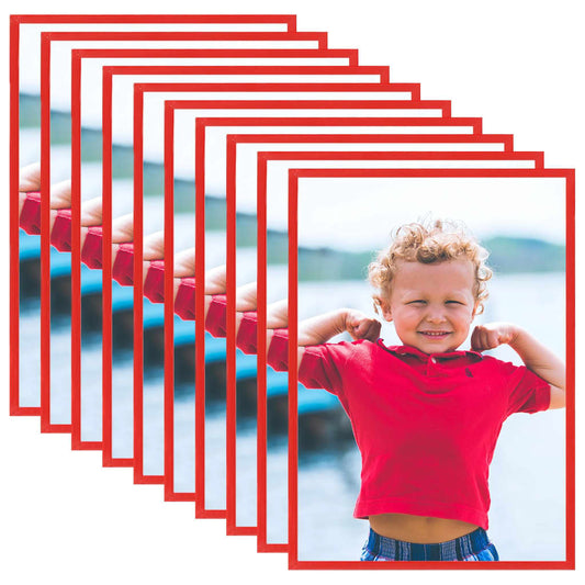 Fotolijsten 10 St Voor Wand Of Tafel 18X24 Cm Mdf Rood