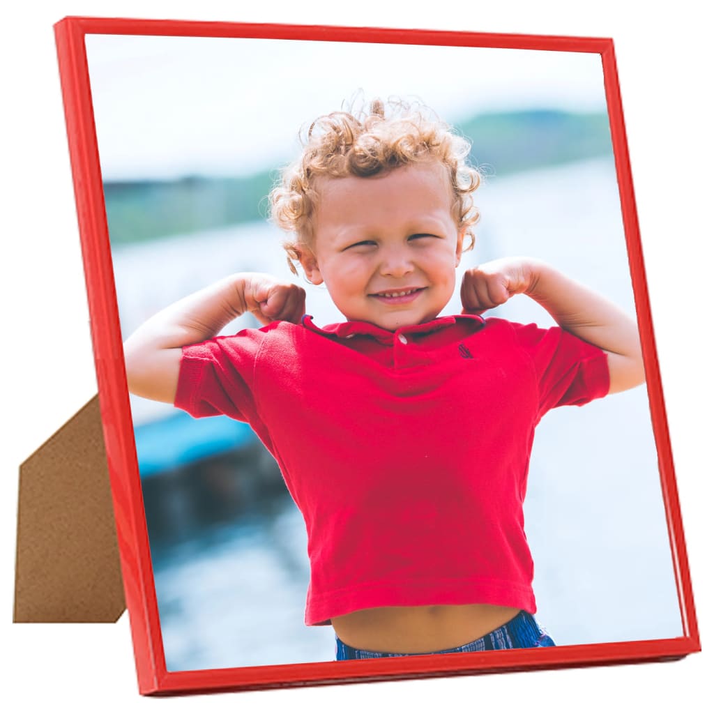 Fotolijsten 3 St Voor Tafel 20X20 Cm Mdf Rood