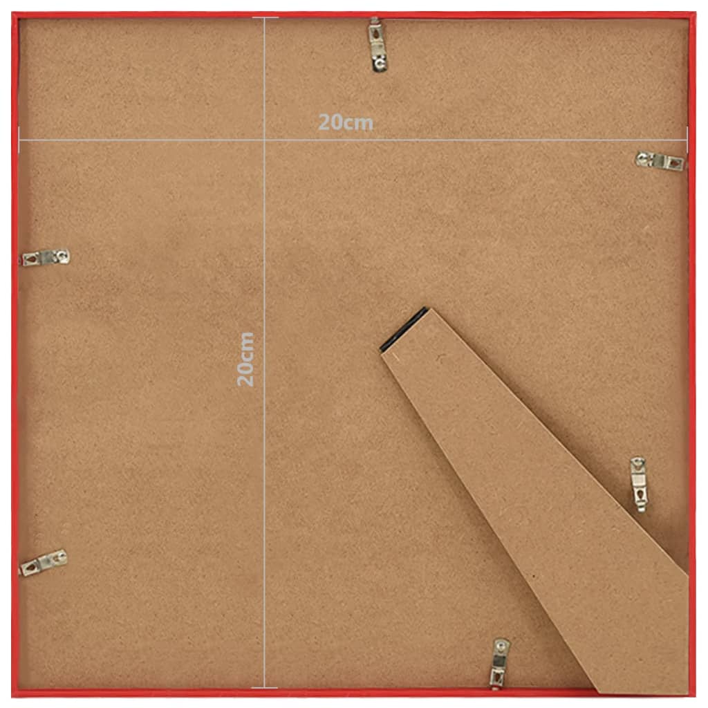 Fotolijsten 5 St Voor Tafel 20X20 Cm Mdf Rood