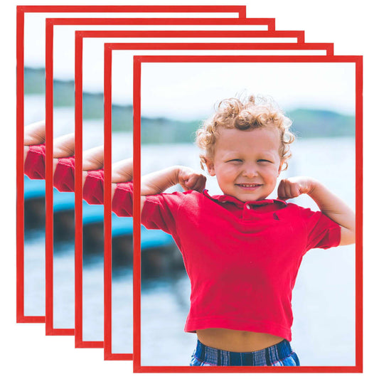Fotolijsten 5 St Voor Tafel 21X29,7 Cm Mdf Rood