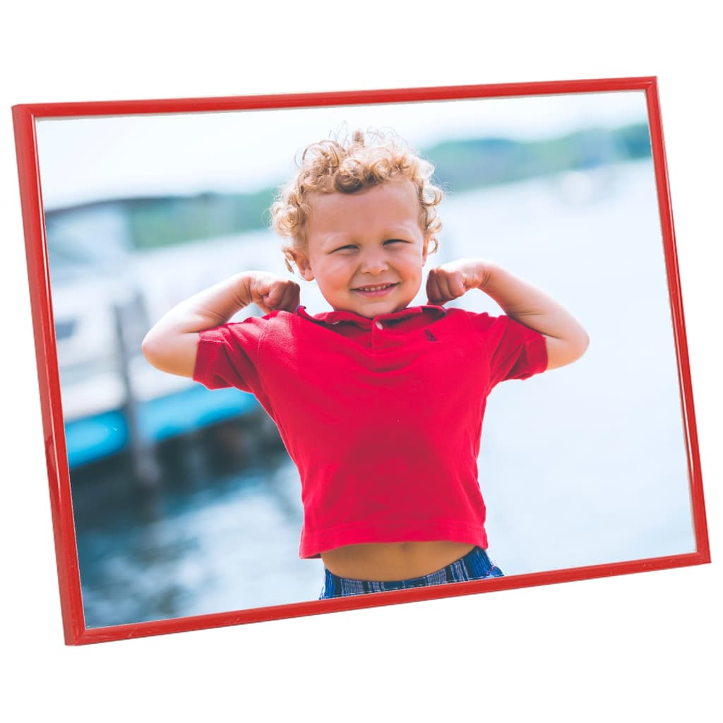 Fotolijsten 3 St Voor Wand Of Tafel 29,7X42 Cm Mdf Rood