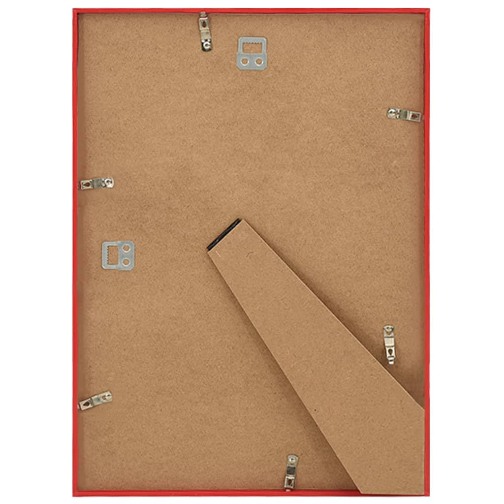 Fotolijsten 3 St Voor Wand Of Tafel 29,7X42 Cm Mdf Rood