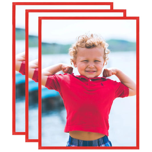 Fotolijsten 3 St Voor Wand 40X50 Cm Mdf Rood
