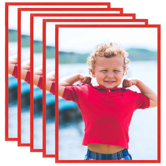 Fotolijsten 5 St Voor Wand Of Tafel 50X60 Cm Mdf Rood