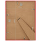 Fotolijsten 5 St Voor Wand Of Tafel 50X60 Cm Mdf Rood