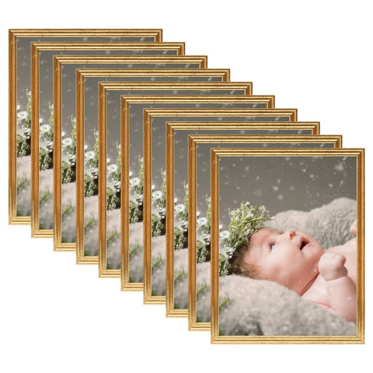 Fotolijsten 10 St Voor Tafel 13X18 Cm Mdf Goudkleurig