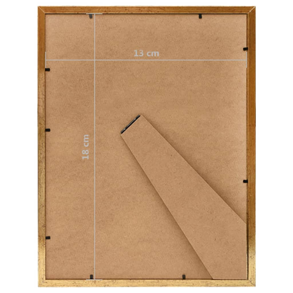 Fotolijsten 10 St Voor Tafel 13X18 Cm Mdf Goudkleurig
